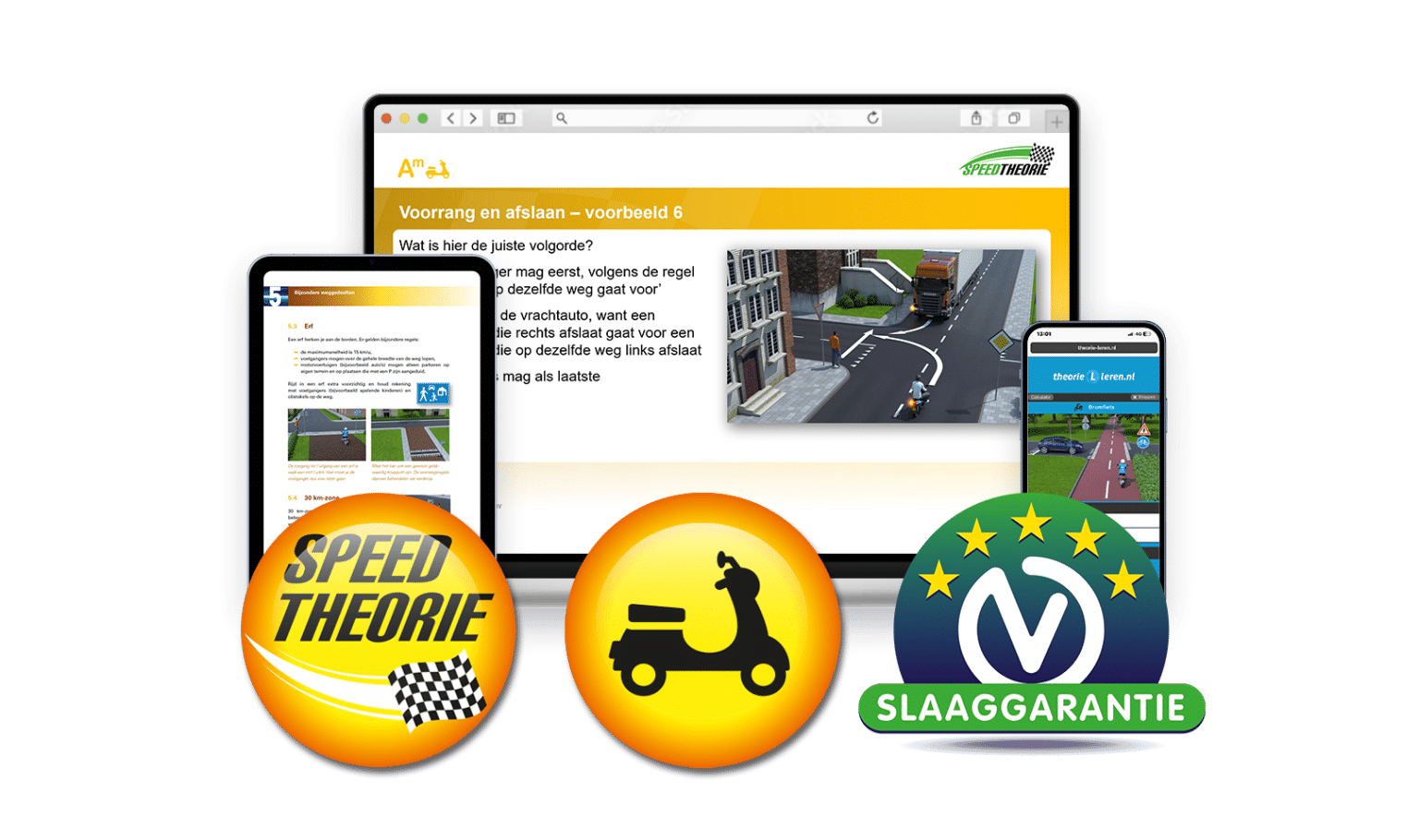 High-Speed Scooter Slaaggarantie pakket » theorie-leren.nl